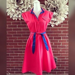 Vintage retro rockabilly Aline Dress Belted